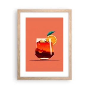 Poster în ramă de stejar deschis - Răcoare de vară - 30x40 cm