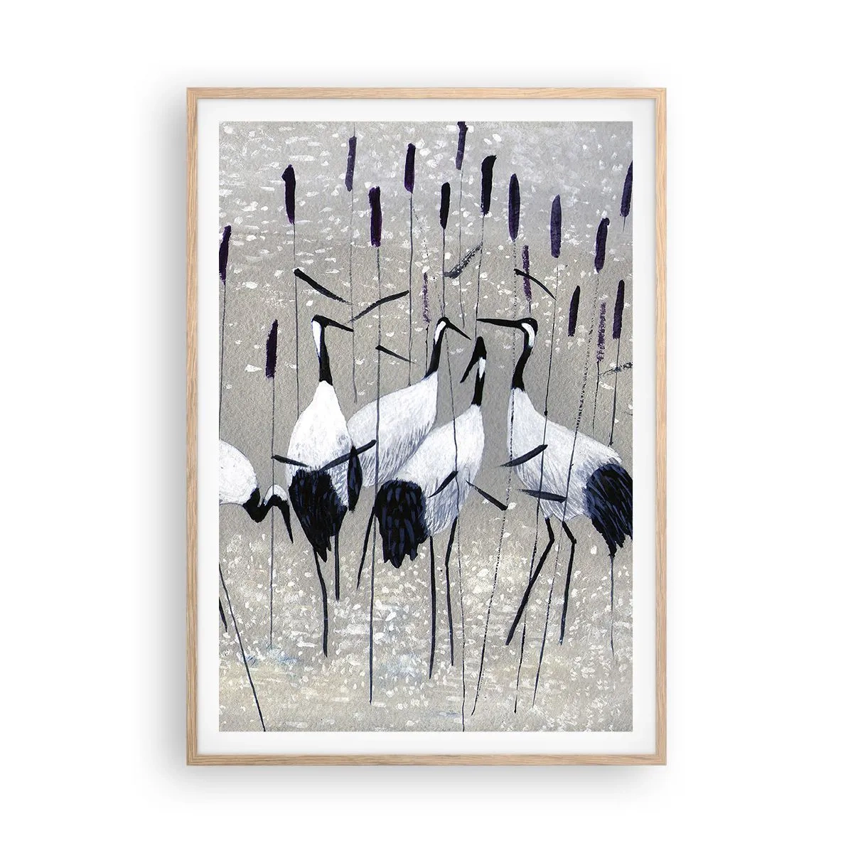 Poster în ramă de stejar deschis - Printre ai tăi - 70x100 cm