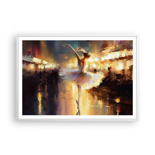 Poster în ramă albă - Un miracol în stradă - 100x70 cm