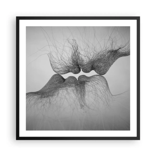 Poster în ramă neagră - Sărutul vântului - 60x60 cm