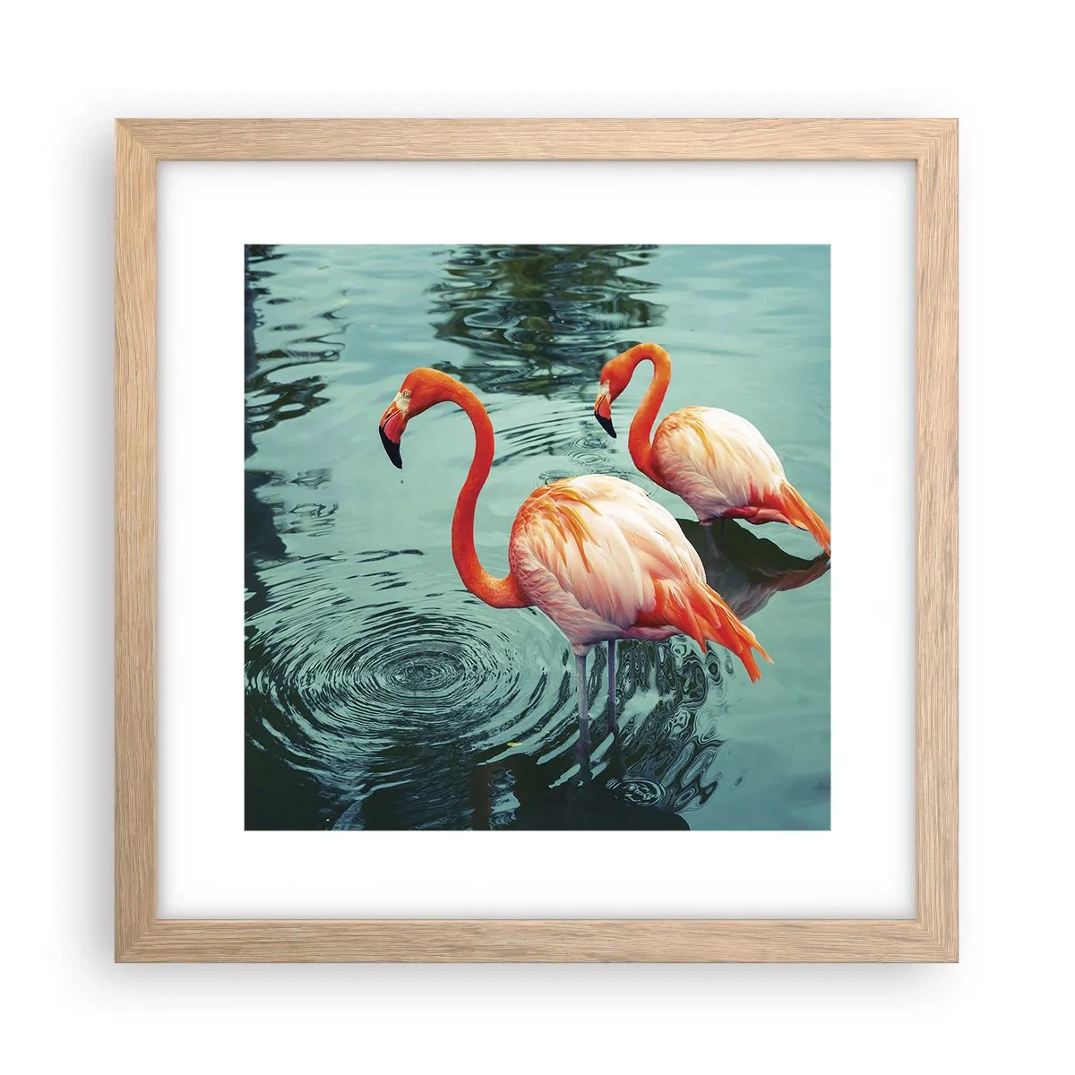 Poster în ramă de stejar deschis - Suntem bune de revistele de modă - 30x30 cm