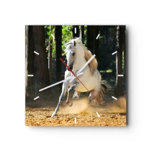 Ceas de perete - Ceas pe sticlă - Ca într-un roman fantastic - 40x40 cm