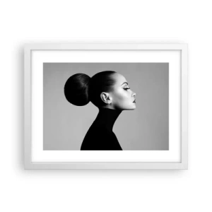 Poster în ramă albă - Nefertiti contemporană - 40x30 cm