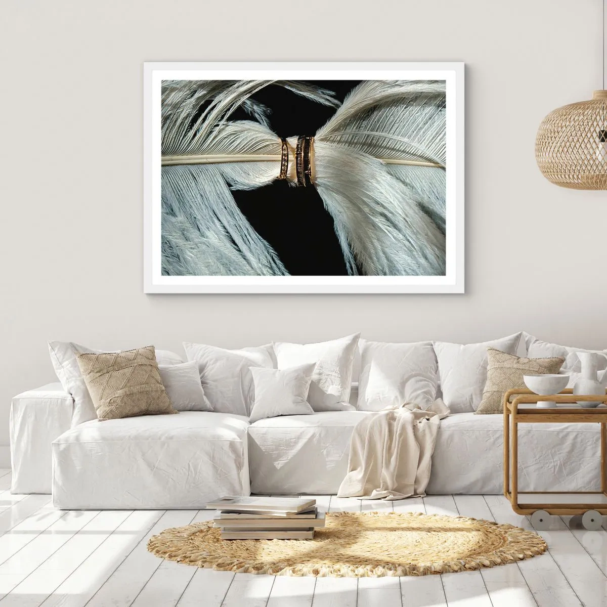 Poster în ramă albă - ...și nu te voi părăsi.. - 100x70 cm