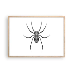 Poster în ramă de stejar deschis - Precizie tulburătoare - 70x50 cm