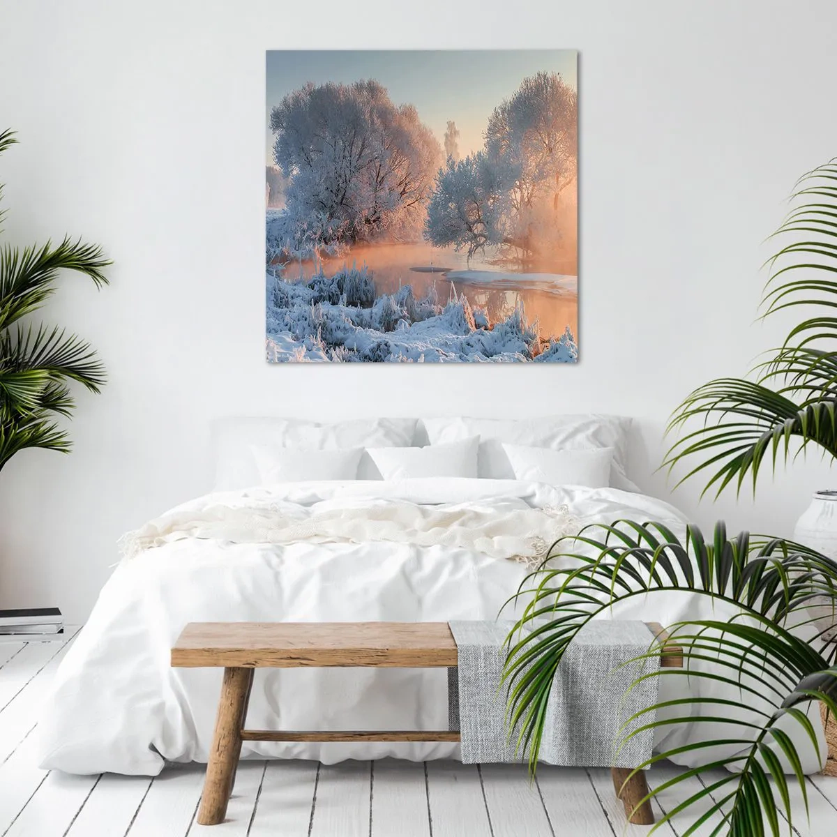 Tablou pe pânză - Totul strălucește în cristal însorit - 50x50 cm