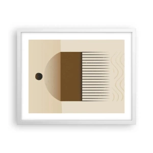 Poster în ramă albă - Stări diferite - 50x40 cm