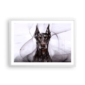 Poster în ramă albă - Născut cu noblețe - 70x50 cm