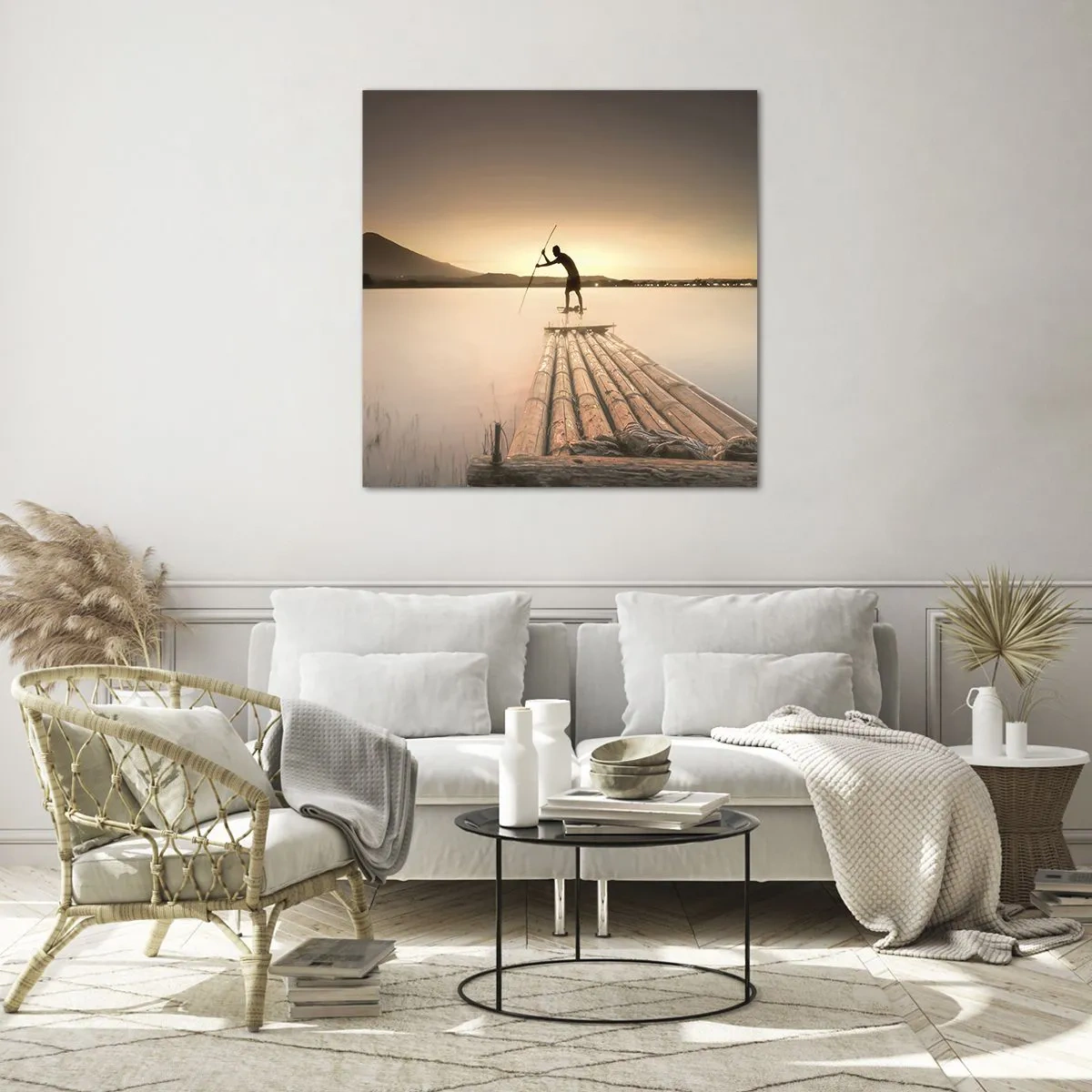 Tablou pe sticlă - Înainte de odihnă - 70x70 cm