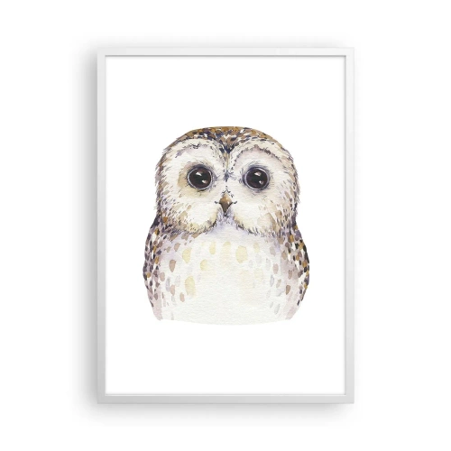 Poster în ramă albă - Uită-te în ochii mei - 50x70 cm