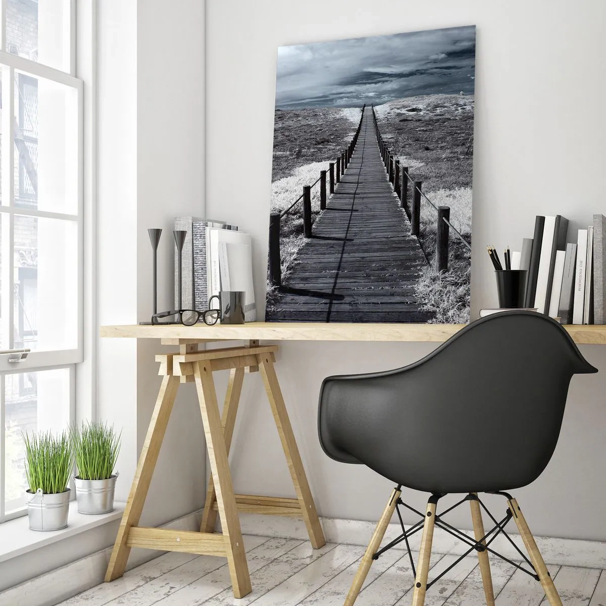 Tablou pe sticlă - Spre țărm - 50x70 cm