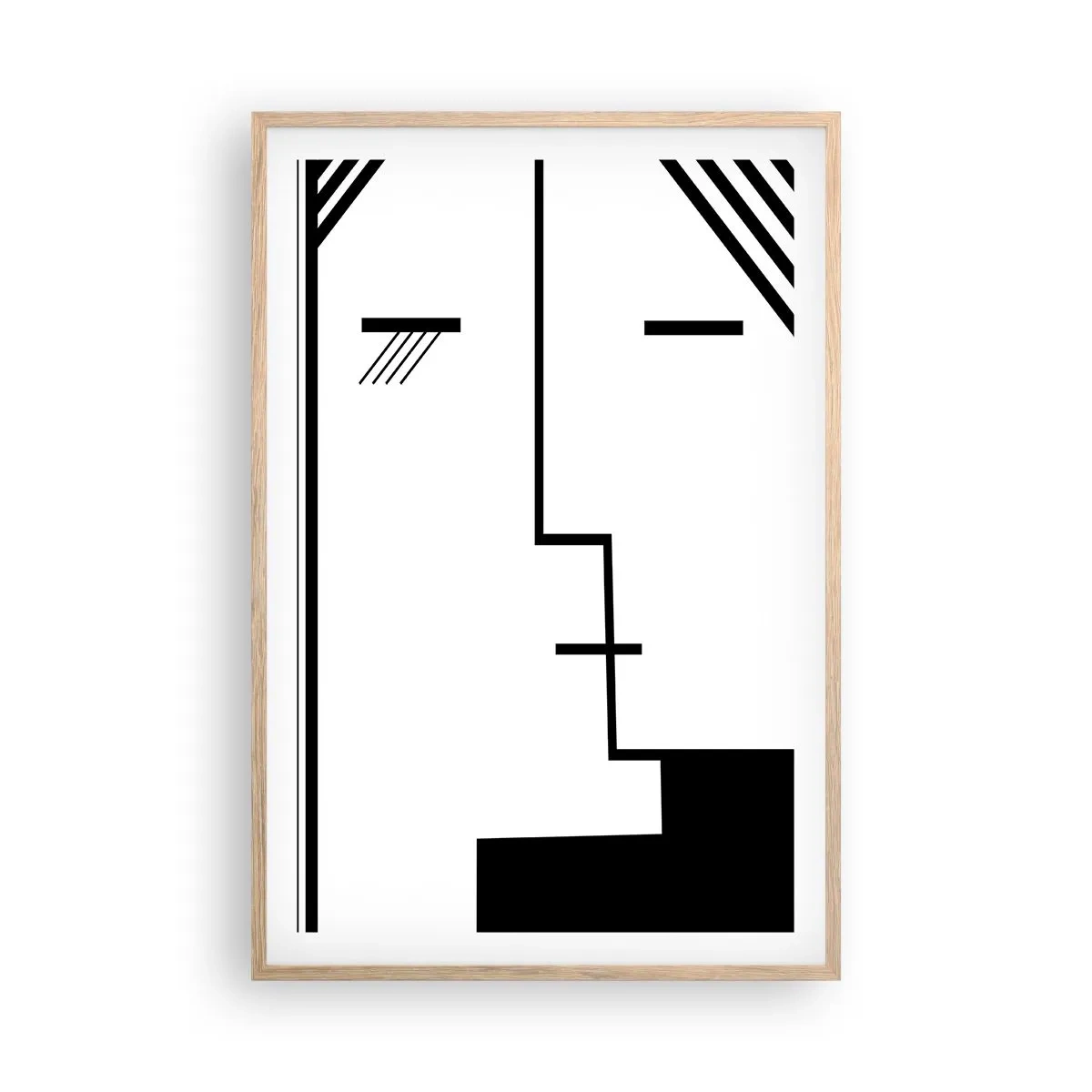 Poster în ramă de stejar deschis - Doar un sărut - 61x91 cm