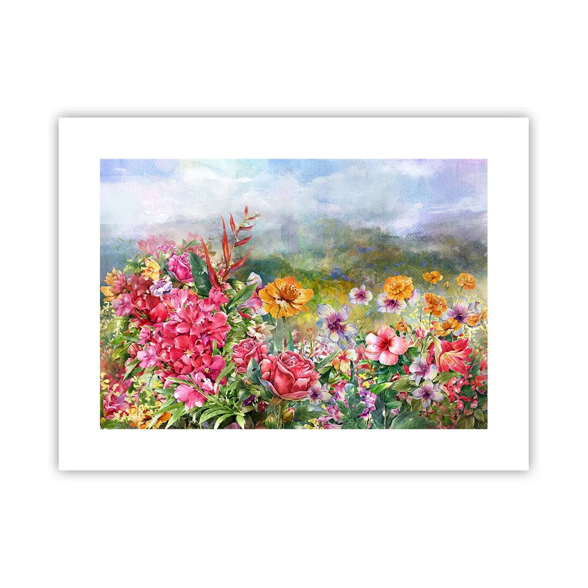 Poster - O grădină înnebunită - 40x30 cm