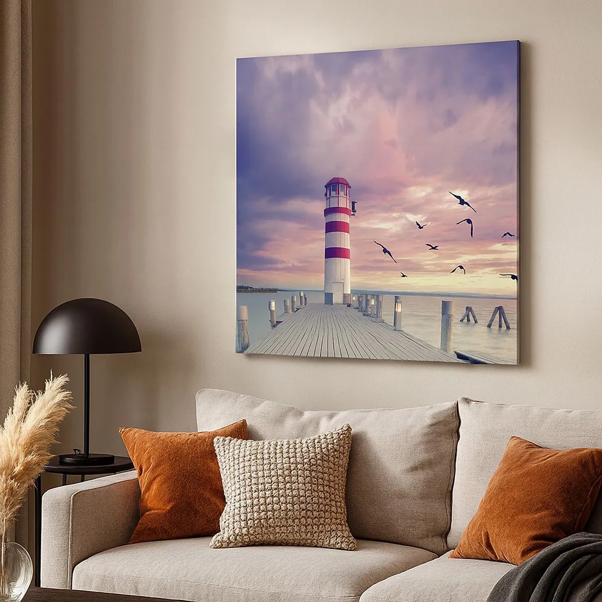 Tablou pe pânză - Să ne întoarcem în port - 30x30 cm