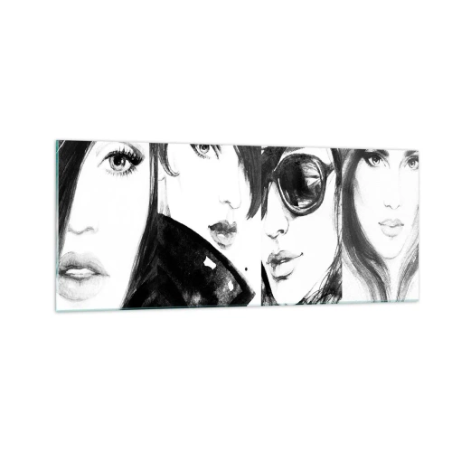 Tablou pe sticlă - Frumusețe înmulțită - 100x40 cm