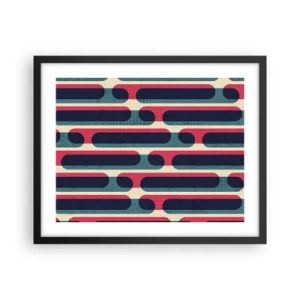 Poster în ramă neagră - Înăuntru și înainte - 50x40 cm