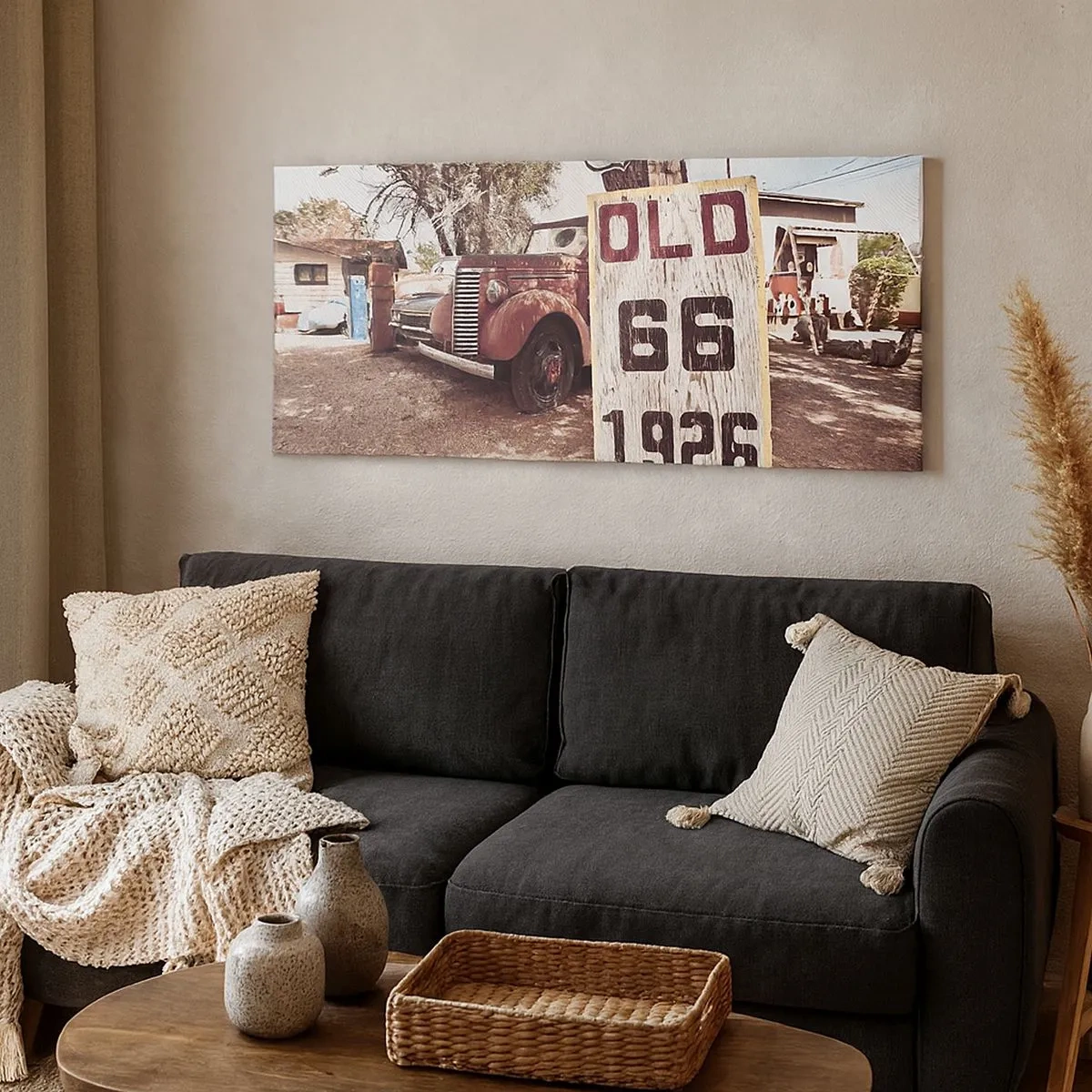 Tablou pe pânză - O legendă provincială americană - 100x40 cm