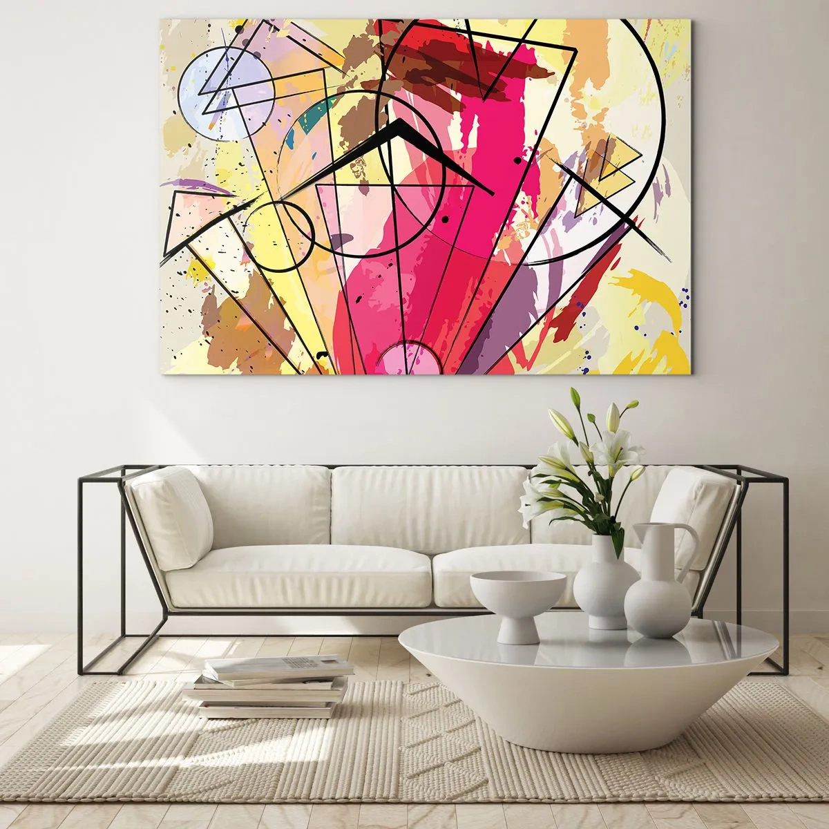 Tablou pe sticlă - Explozie - 120x80 cm