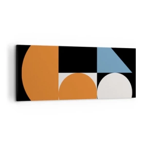 Tablou pe pânză - Sistem de figuri - 100x40 cm