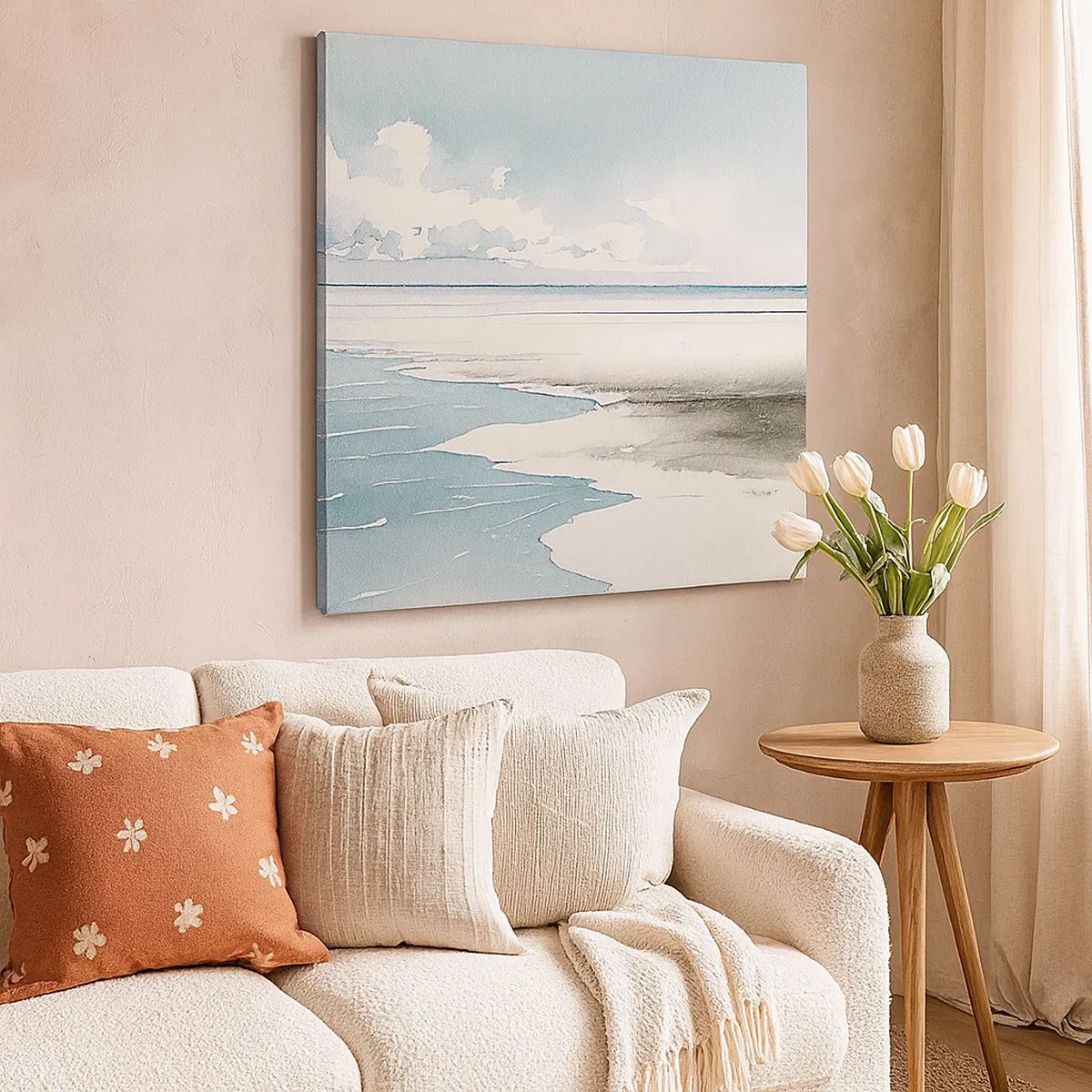 Tablou pe pânză - Mareea blândă - 30x30 cm