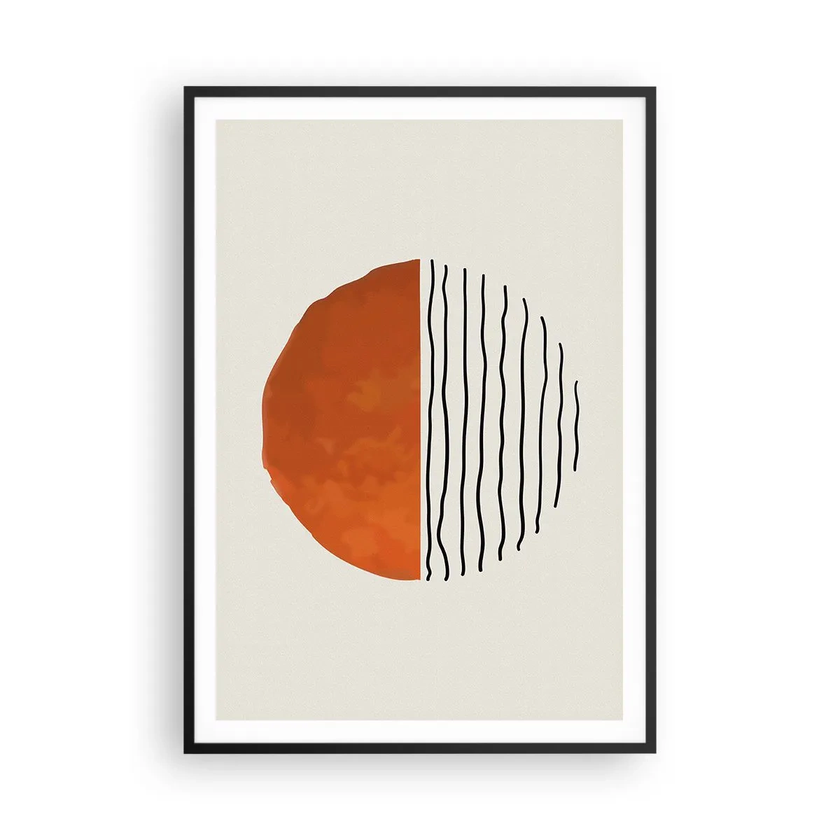 Poster în ramă neagră - În stil japonez - 70x100 cm