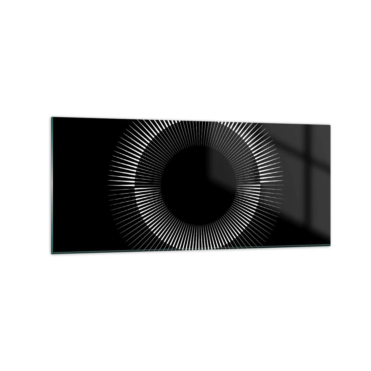 Tablou pe sticlă - Soarele Negru - 120x50 cm