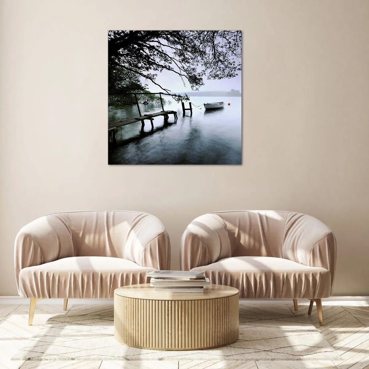 Tablou pe sticlă - Te odihnești deja - 70x70 cm