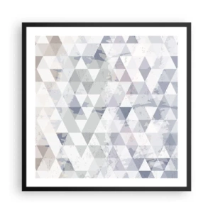 Poster în ramă neagră - În ritm de trei - 60x60 cm