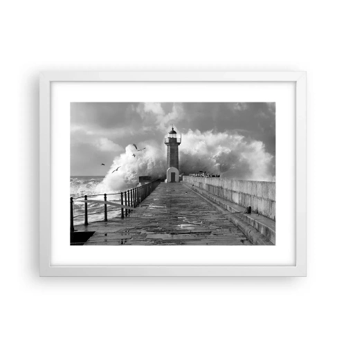 Poster în ramă albă - Fără frică - 40x30 cm