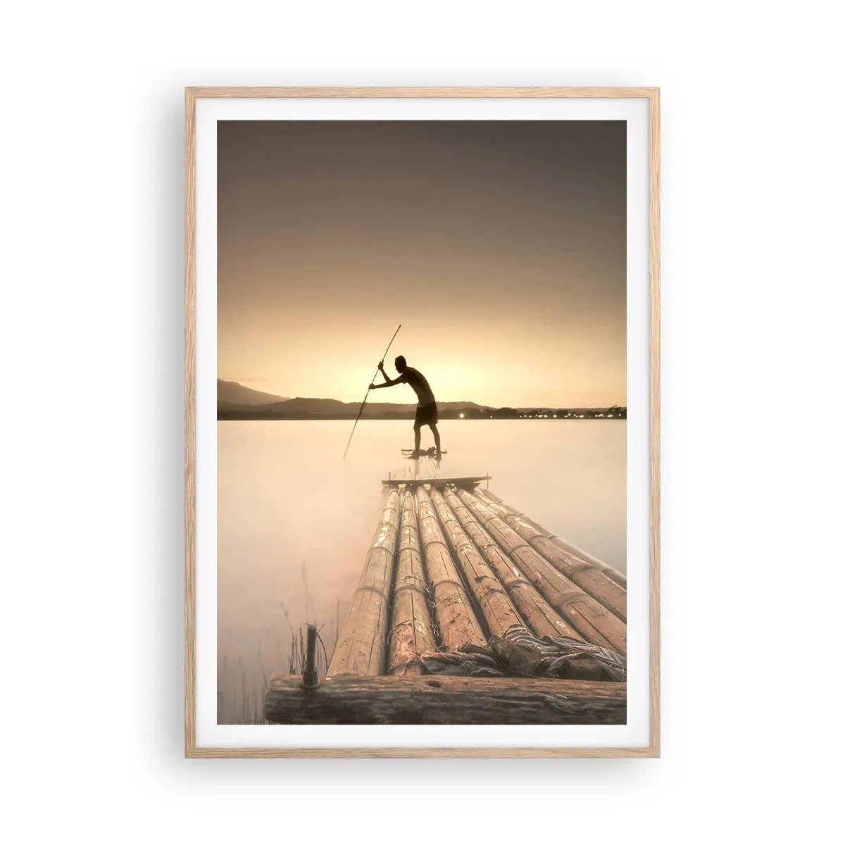 Poster în ramă de stejar deschis - Înainte de odihnă - 70x100 cm