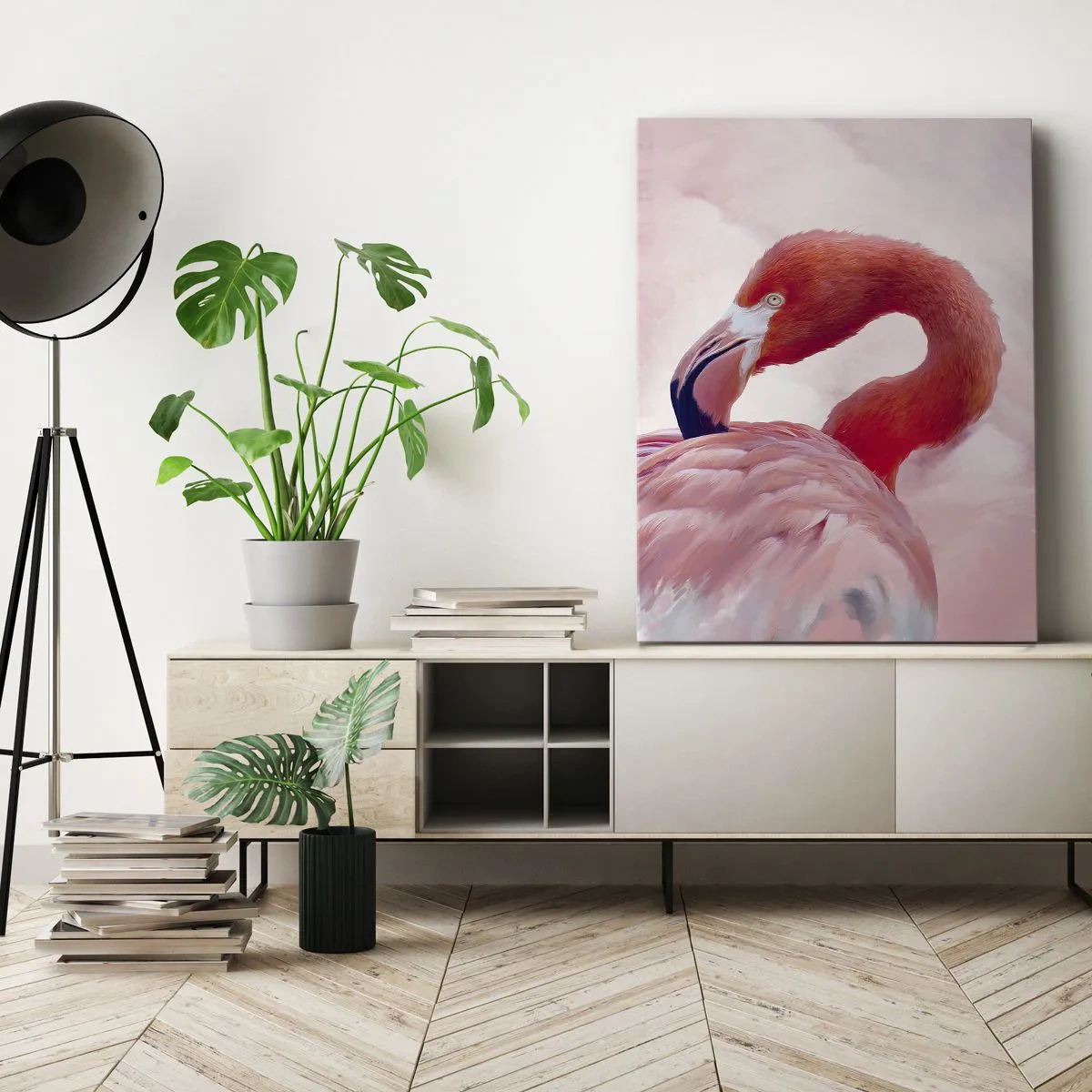 Tablou pe pânză - Frumusețea păsărilor - 45x80 cm