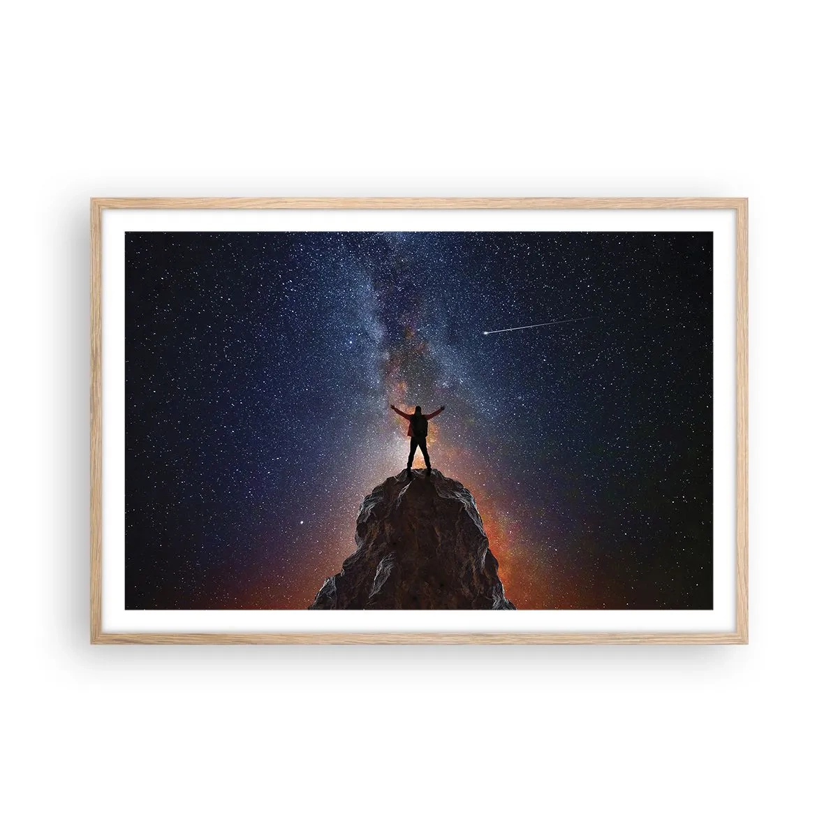 Poster în ramă de stejar deschis - Puterea este cu mine! - 91x61 cm