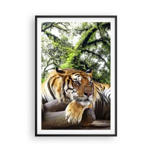 Poster în ramă neagră - Cu respect - 61x91 cm