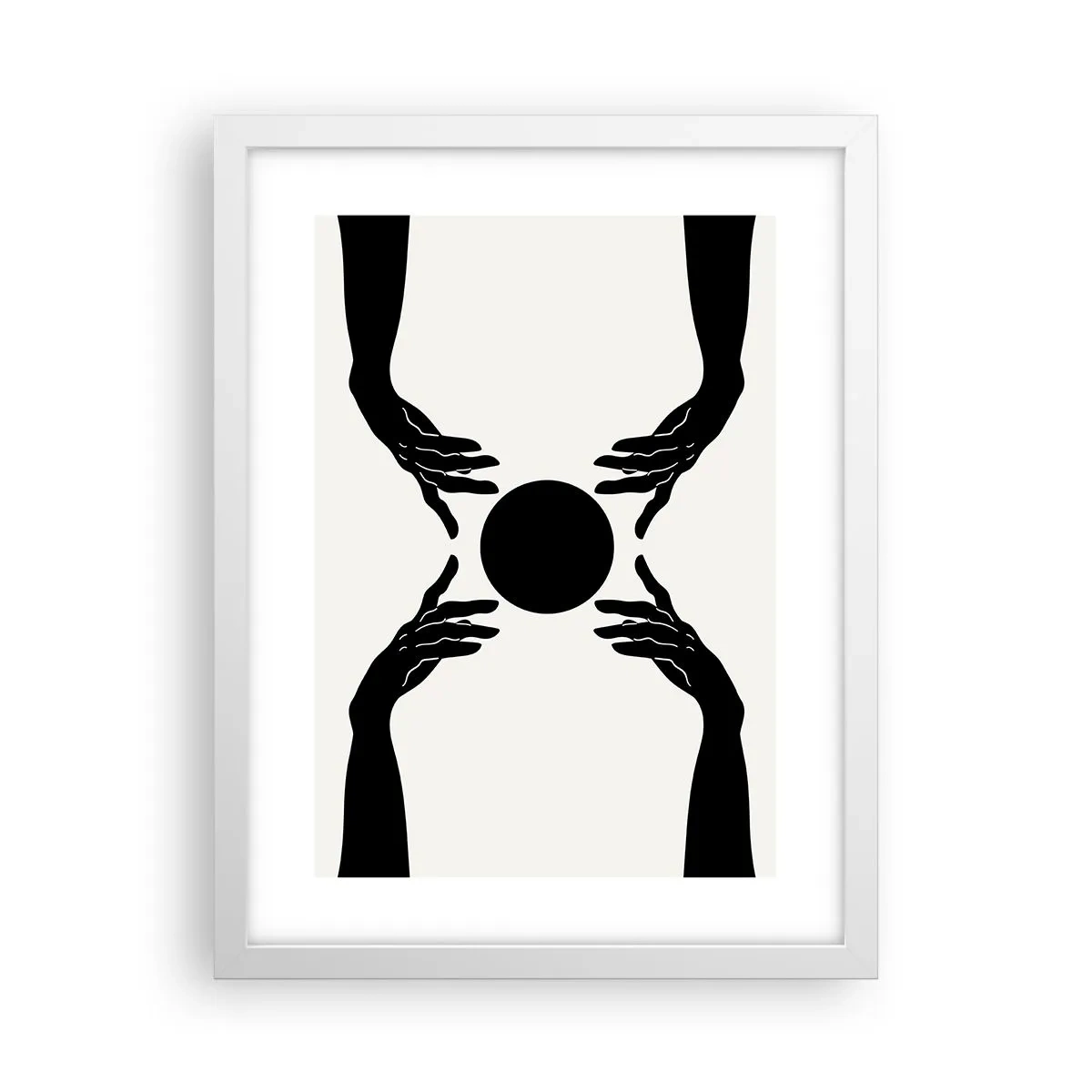 Poster în ramă albă - Semnul secret - 30x40 cm