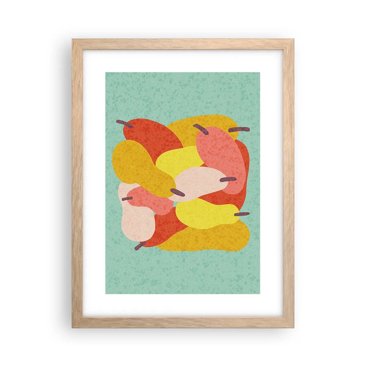 Poster în ramă de stejar deschis - Gustă soarele de vară - 30x40 cm