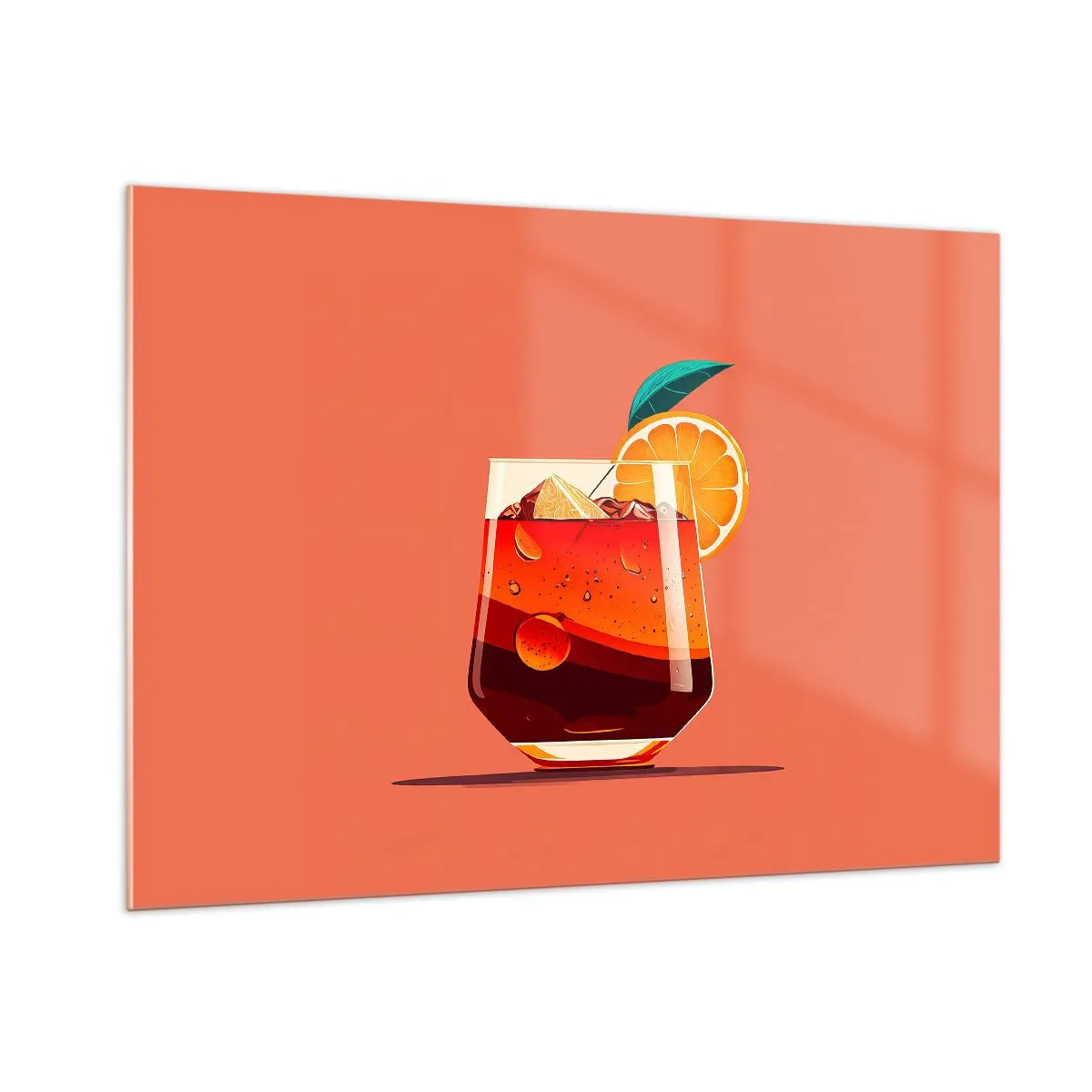 Tablou pe sticlă - Răcoare de vară - 100x70 cm