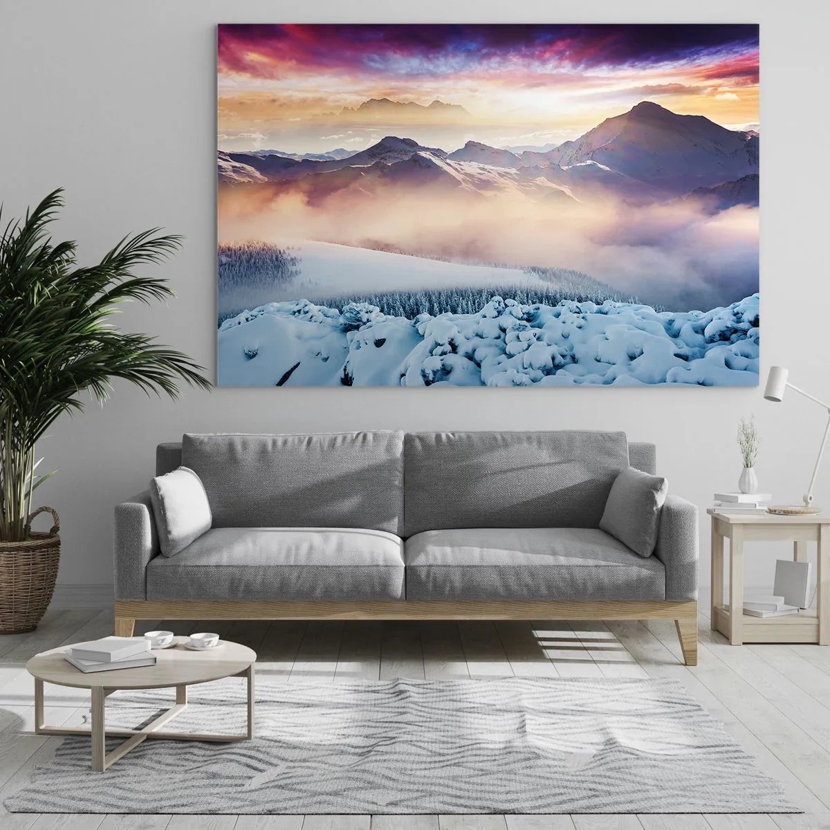 Tablou pe sticlă - Forța și puritatea naturii - 100x70 cm
