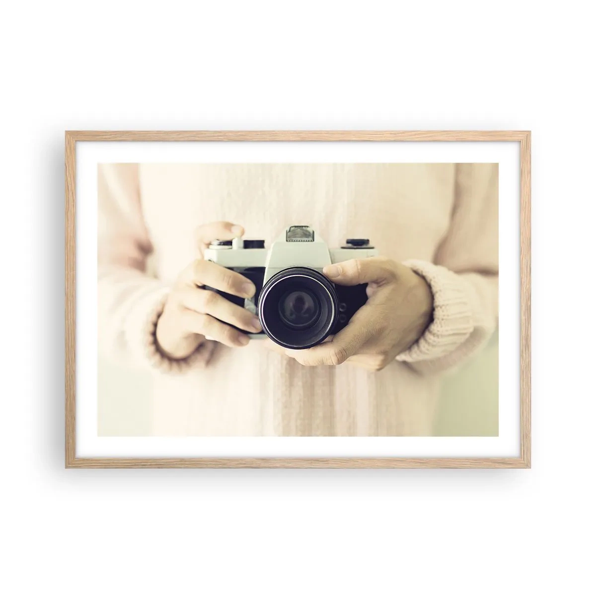 Poster în ramă de stejar deschis - Pentru a vedea mai multe... - 70x50 cm