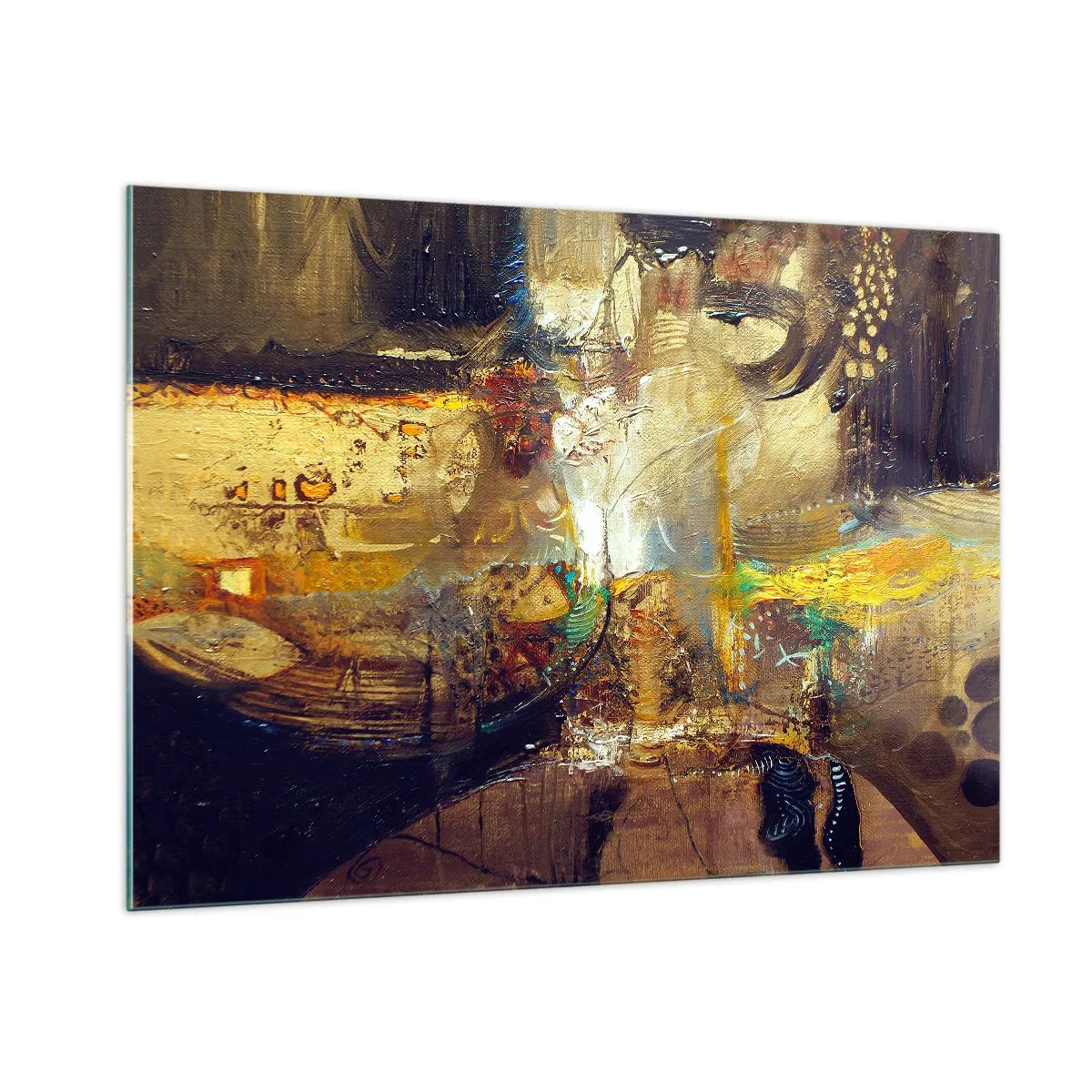 Tablou pe sticlă - Rece, călduț, fierbinte - 100x70 cm