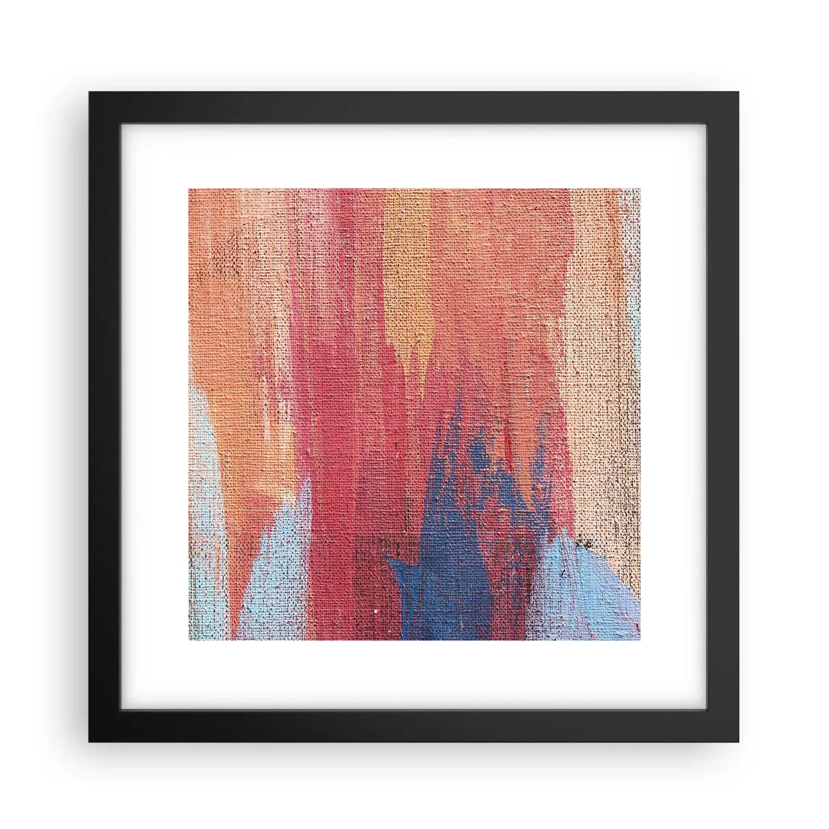 Poster în ramă neagră - Plutind prin curcubeu - 30x30 cm