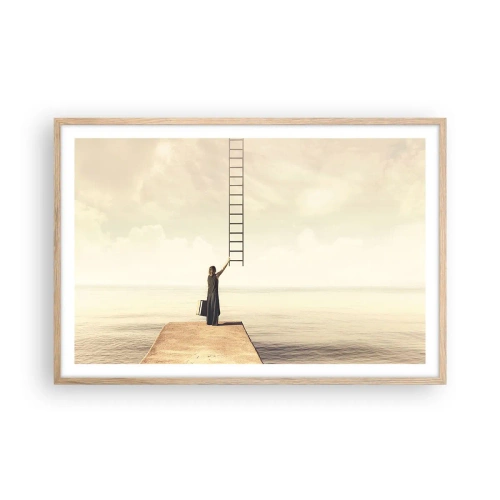 Poster în ramă de stejar deschis - O călătorie conceptuală - 91x61 cm