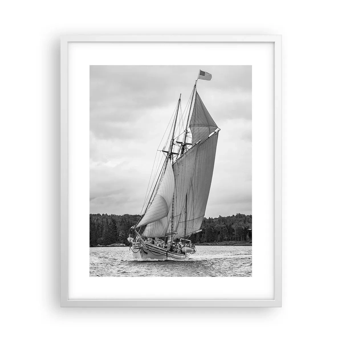 Poster în ramă albă - Frații vântului - 40x50 cm