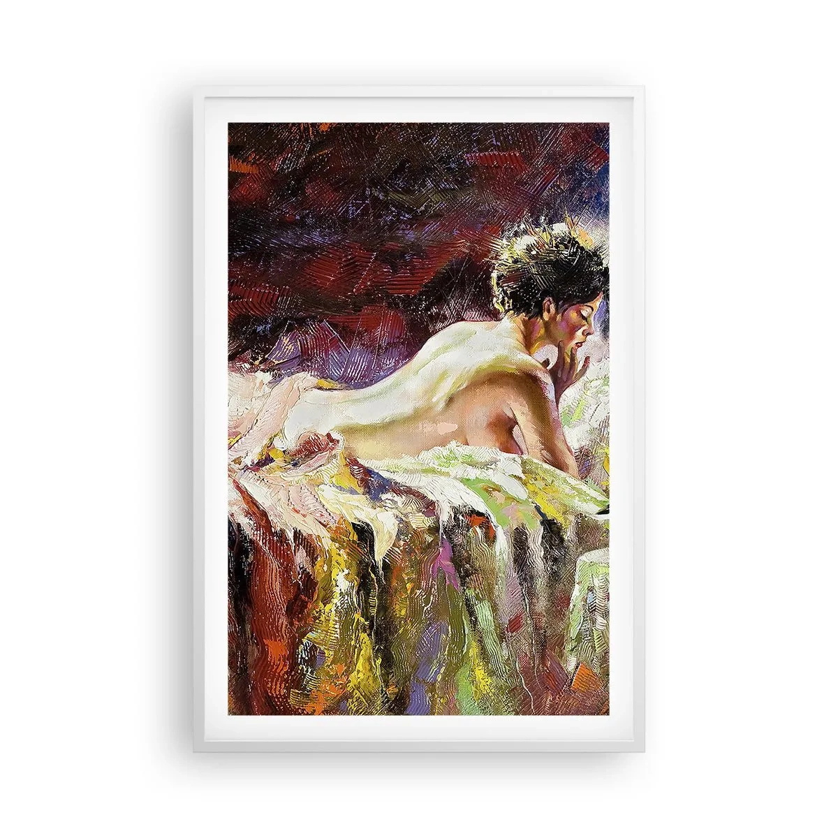 Poster în ramă albă - Venus în gând - 61x91 cm