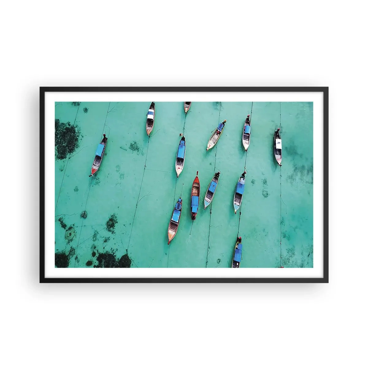 Poster în ramă neagră - În așteptare - 91x61 cm