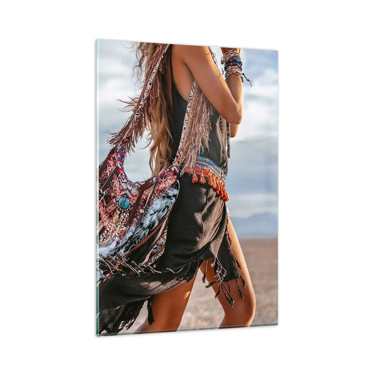 Tablou pe sticlă - Iubita șamanului - 80x120 cm