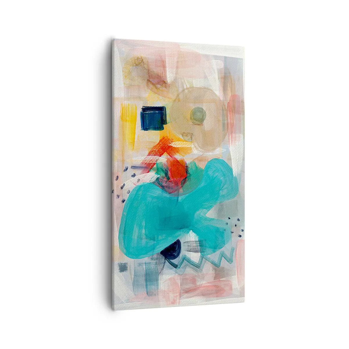 Tablou pe pânză - Joc plin de culoare - 55x100 cm