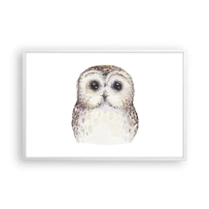 Poster în ramă albă - Uită-te în ochii mei - 91x61 cm