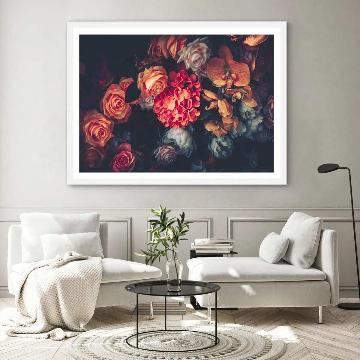 Poster în ramă albă - Ca la maeștri olandezi - 100x70 cm
