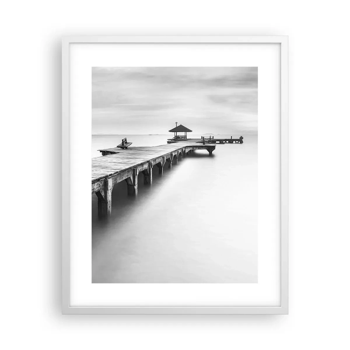 Poster în ramă albă - În depărtare - 40x50 cm