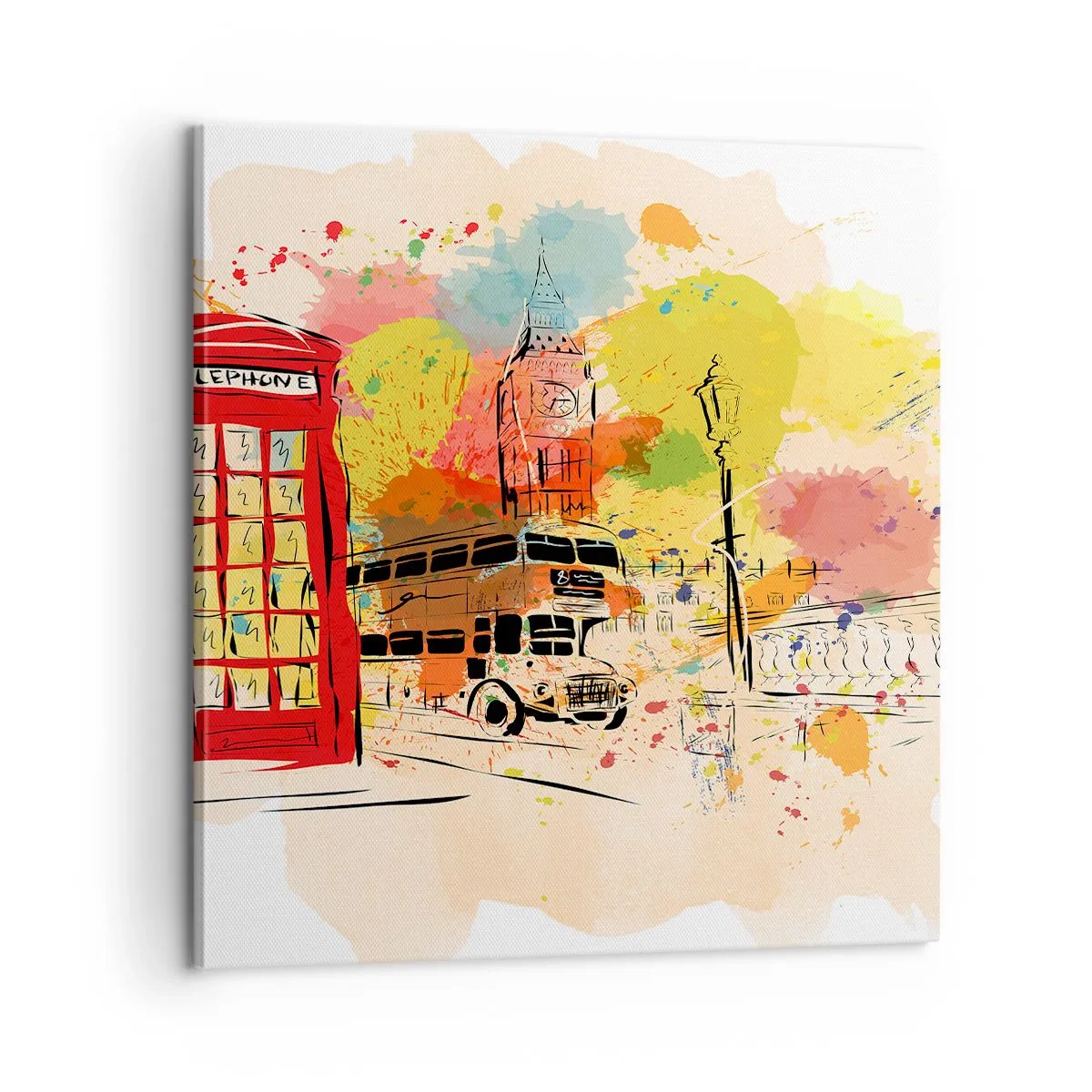 Tablou pe pânză - Orașul varietăților - 60x60 cm